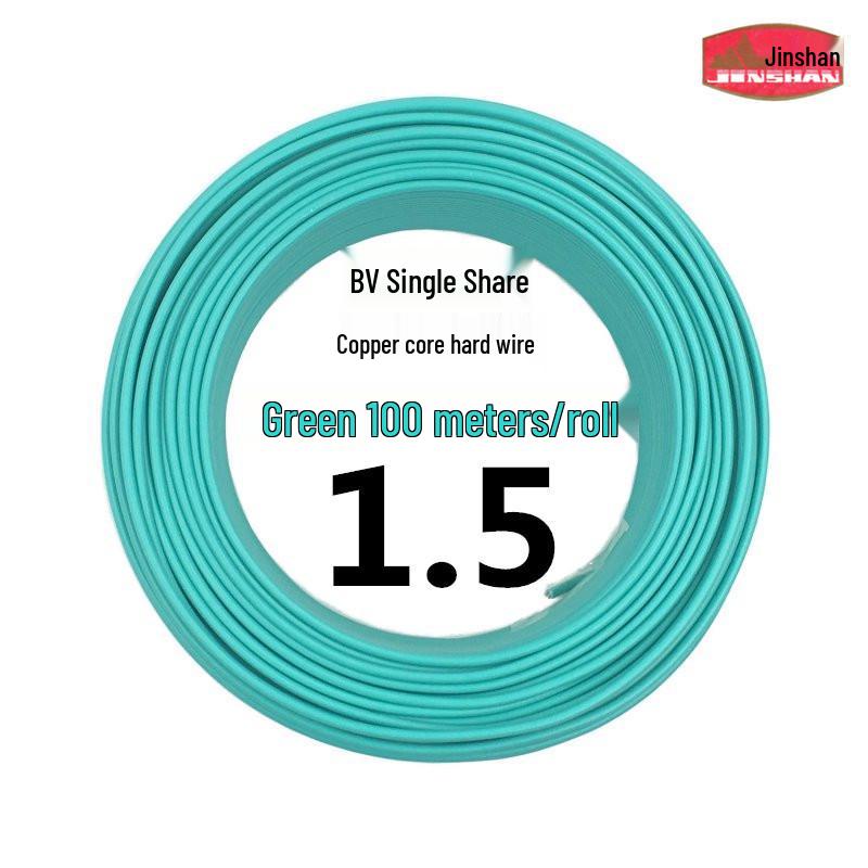 Jinshan 2.5 Sq Mm Copper Core BV1.5/4/6 Single-Strand Flame Retardant Cable