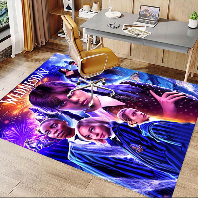 1pc Spooky Spider Web Portrait Carpet for Playroom Bedroom Living Room Sofa Home Decor,kids Game Area Rug Non-slip Floor Mat Y82674