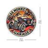 Metal Tin Sign Vintage Gas Monkey Garage Automotive Wall Decor 8x8 Inch Retro Home Pub Bar Cave