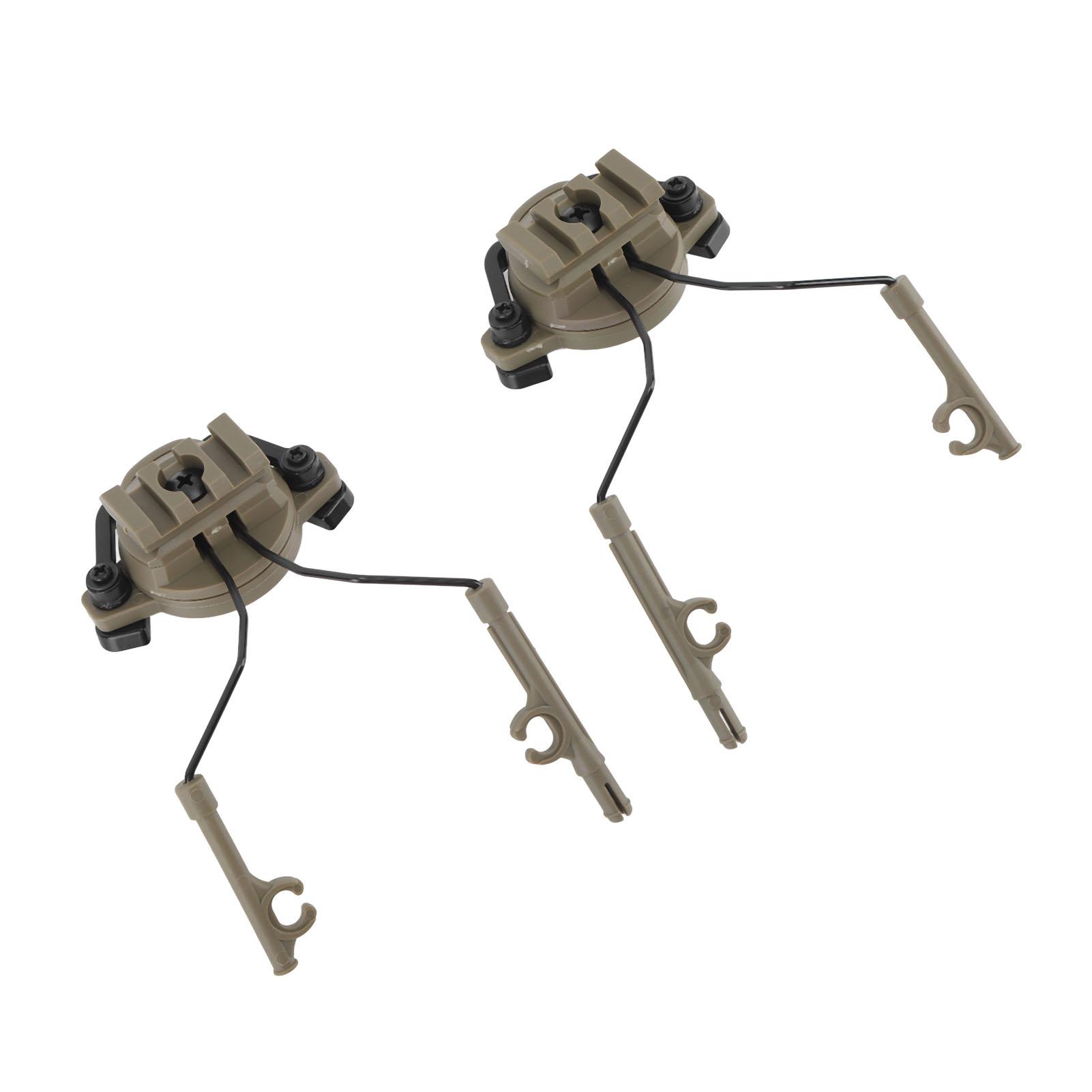 

2шт кронштейн для подвесной гарнитуры шлем 1921-миллиметровый адаптер для направляющей, вращающиеся наушники, охотничьи наушники