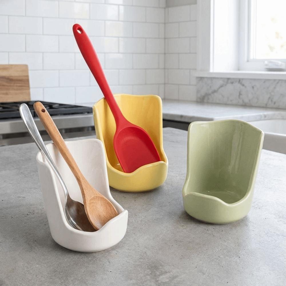 Heat-Resistant Soup Spoon Rack Minimalist Pot Lid Storage Rack Kitchen Storage Rack Desktop