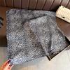 Wild Scarf Shawl Silk Scarf Scarf Neck Headscarf Simulation Silk Printing Professional Sunscreen Square Scarf Leopard Print Advanced