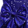 Girls Christmas Princess Dress with Santa Snowflake Print - Holiday Party Dress