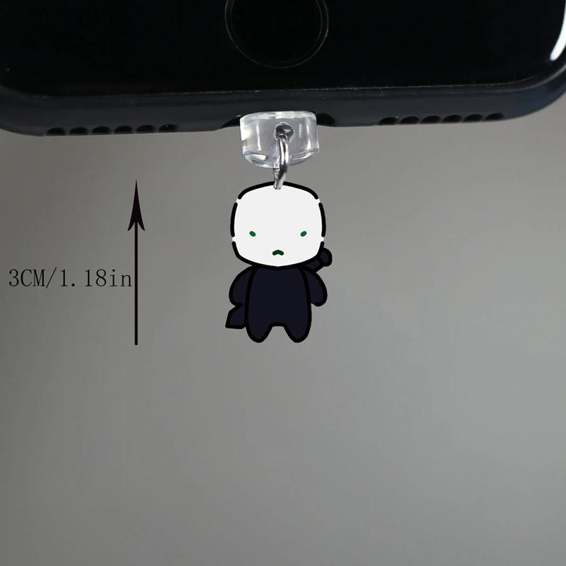 Acrylic Die Of Death phone dust s Artful Hawk tuah Badware Killdroid Pursuer phone hanging pendant for iPhone xiaomi accessories2