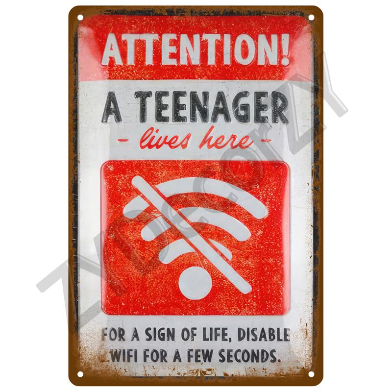 High Definition Metal Tin Sign Funny Warning Signs Retro Humorous Security Plaque Vintage Sarcastic Wall Art Decor for Home Gard
