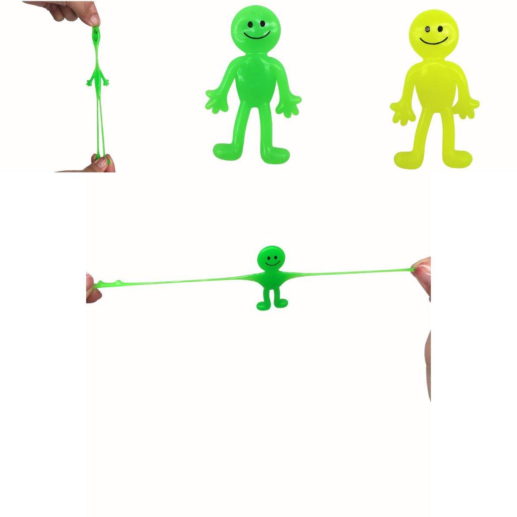 Cross-border Bestseller Tpr Smiley Face Doll Elastic And Squeezeable Stress Relief Toy
