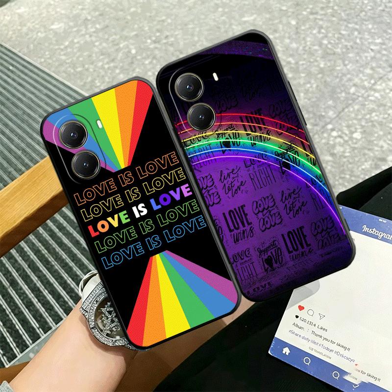 LGBT Rainbow Love Is Love Soft Phone Case for Xiaomi Poco X5 X6 X7 X8 Pro Max X3 F7 F8 Ultra M8 M7 M6 M5 Redmi 15 15C 14C 13C 12