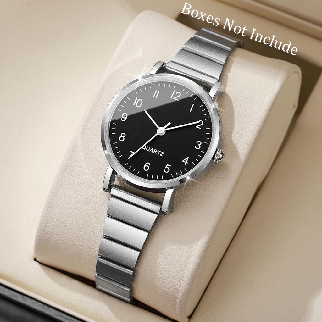 1/2PCS Fashion Arabic Dial Women Watches Simple Ultra-thin Strap Ladies Wristwatches Girls Clock Reloj Mujer