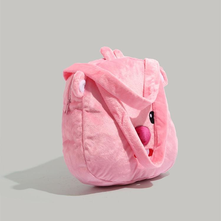 New Cute Little Beaver Ruby Loopy Internet Celebrity Plush Handbag Large Capacity Casual Versatile Shoulder Bag
