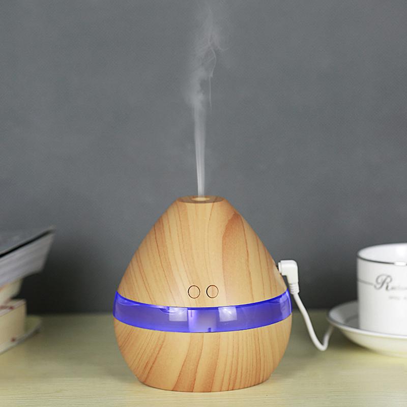 300ML LED Zdalny ultradźwiękowy nawilżacz powietrza Aroma Dyfuzor
