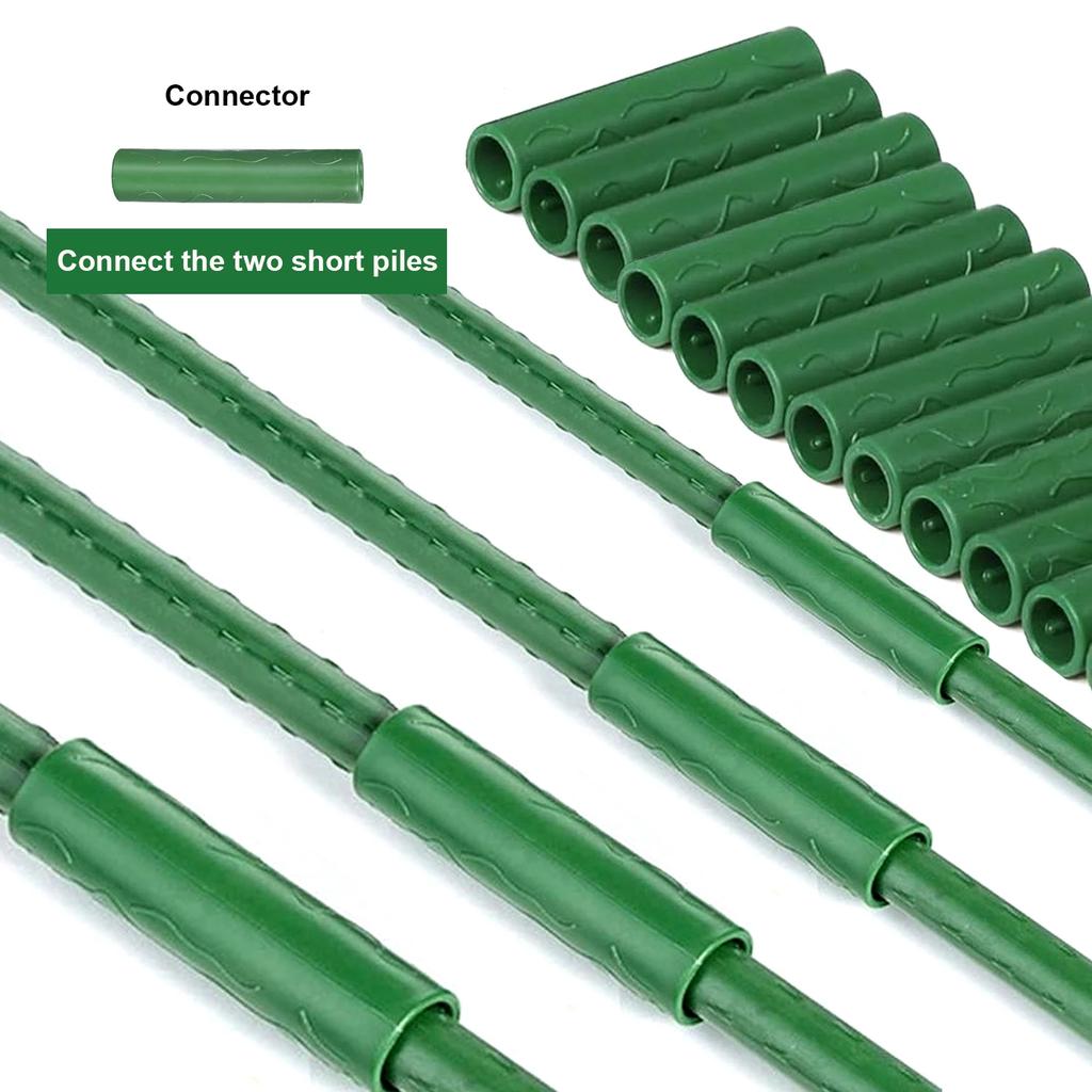 10PCS Universal Plant Support Clips, Gardening Fix Connector for 8-20mm Stakes, Plastic Climbing Pergola Fixed Bracket