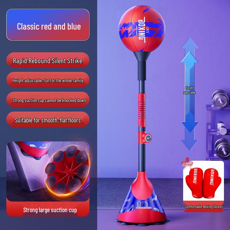 

0ES Vertical Boxing Speed Bag - Punching, Striking, Rebounding, Dodging, Reaction Ball for Home Use