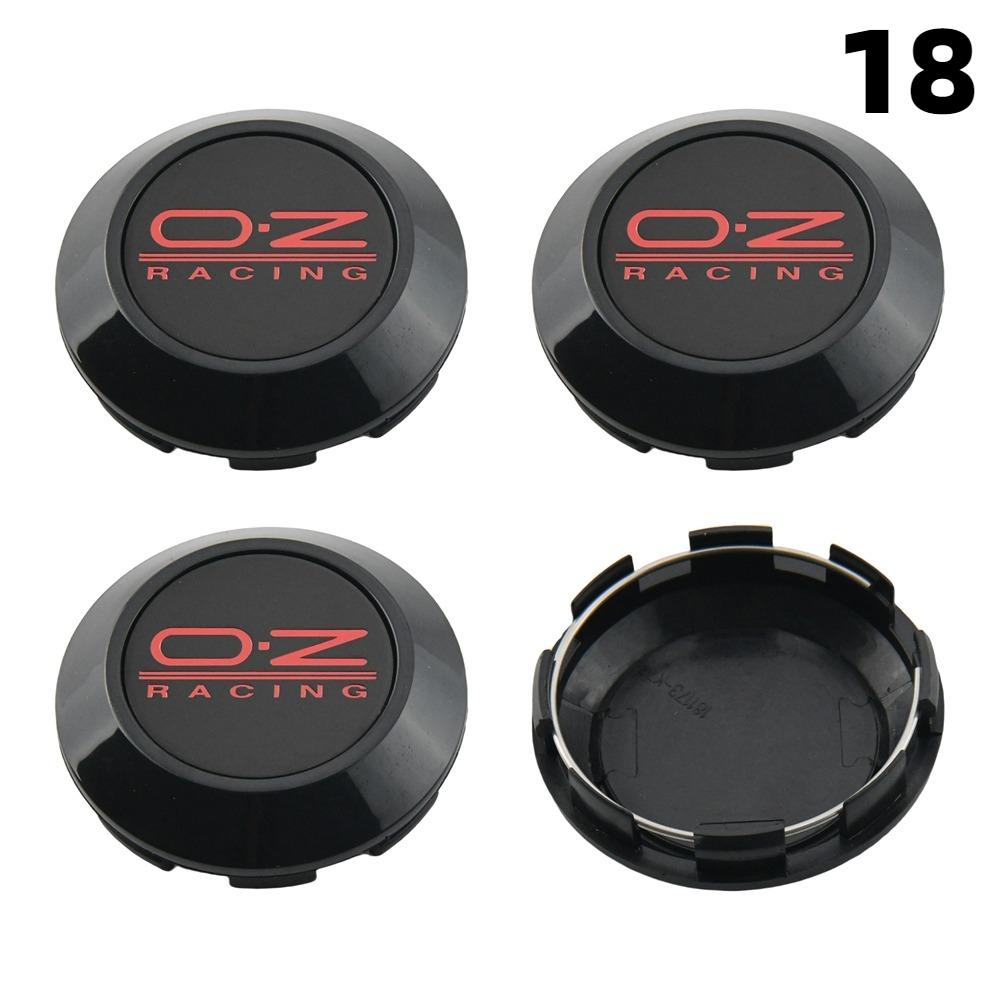 1 Juego/4 Piezas Diámetro Exterior 76MM / Diámetro Interior 72MM Tapa Para Llantas Tapacubos Centrales con Logo OZ Tapa de Rueda de Coche Deportivo Tapacubos