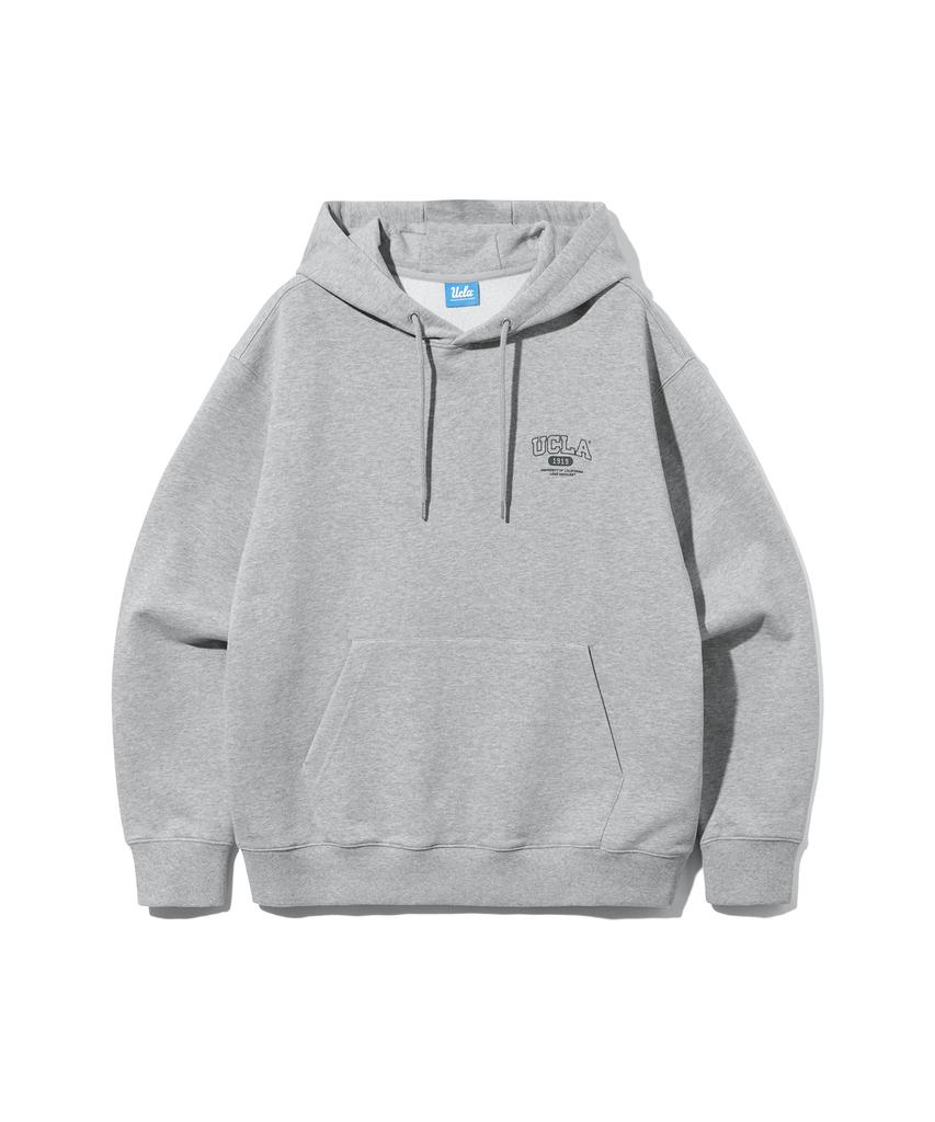 Unisex Small Logo Basic Hoodie [M-Grey] (Ubrlt82)
