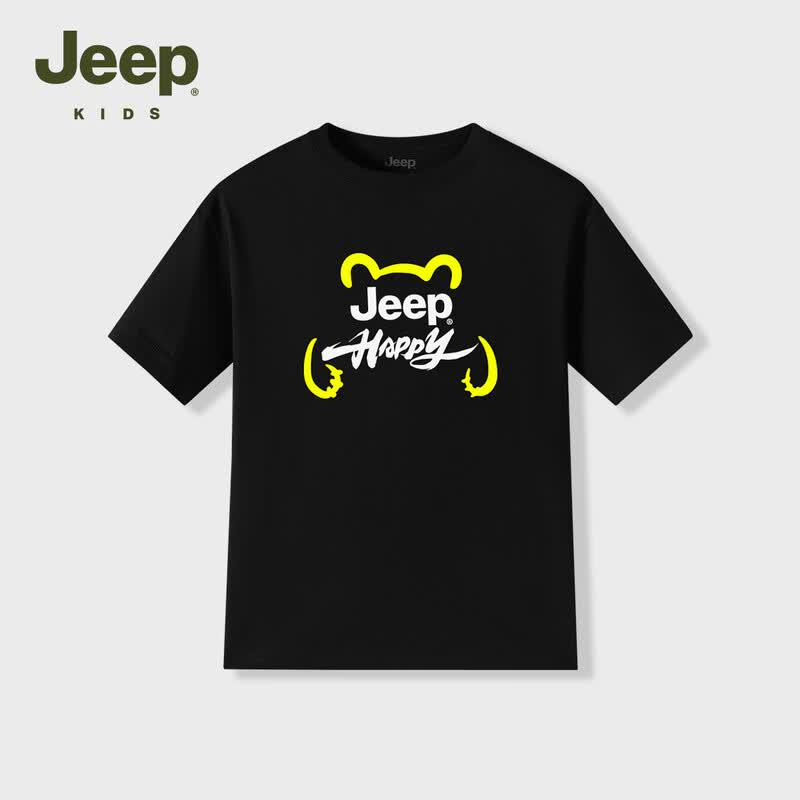 JEEP Boys  2026 Summer Cool-Touch Short Sleeve T-Shirt 130cm