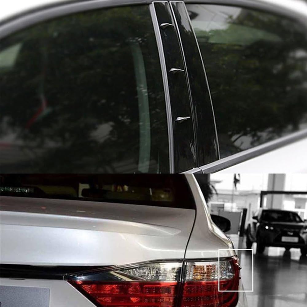 YIBOOOM Vortex Generator Set of 12 Anti-Scratch Guard Door Edge Rear Bumper Scratch Prevention