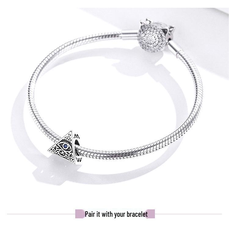 S925 Silver Beads 'New Devil Eye' DIY Bracelet Accessories - SCC1567