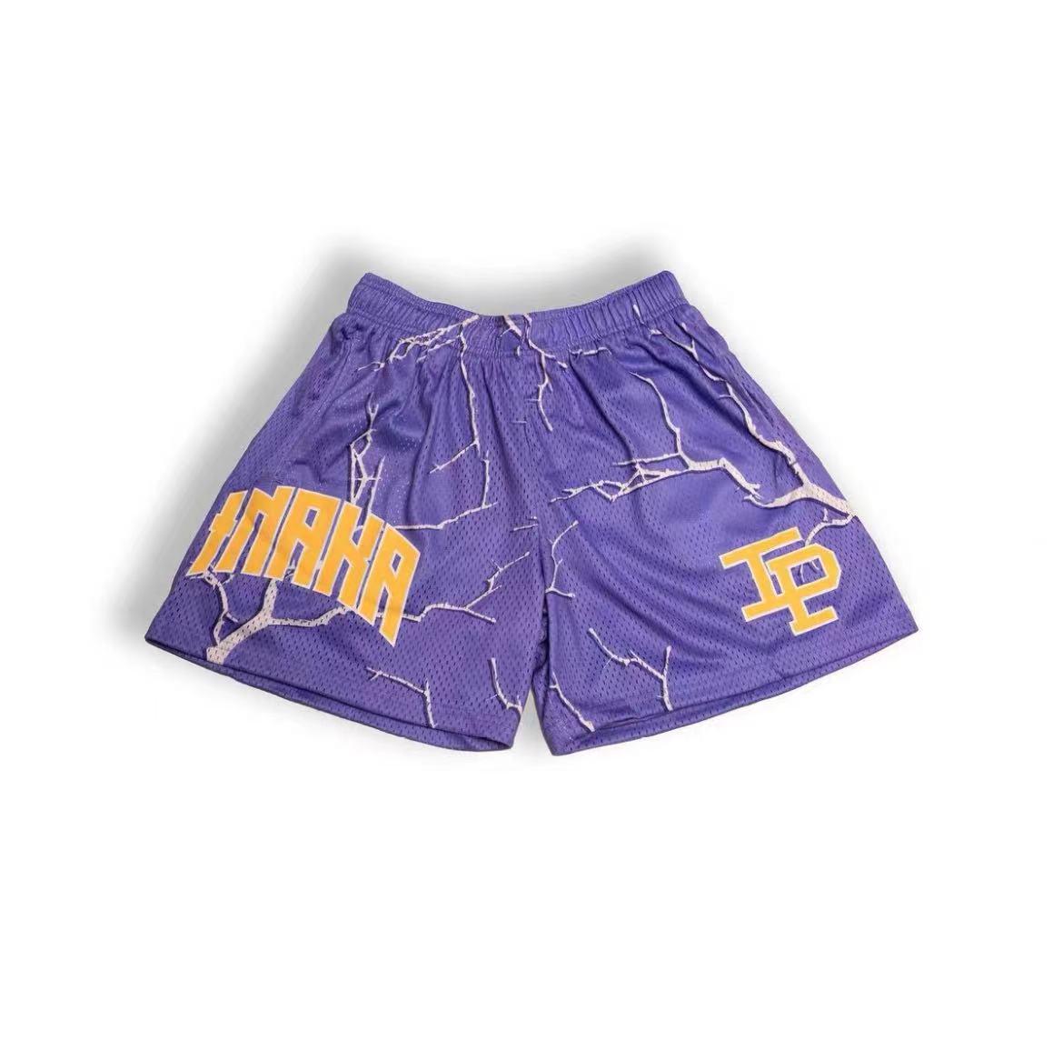 

Чоловічі американські модні вуличні баскетбольні шорти - Швидкосохнучі, дихаючі, вільний крій, повсякденні літні штани для бігу M