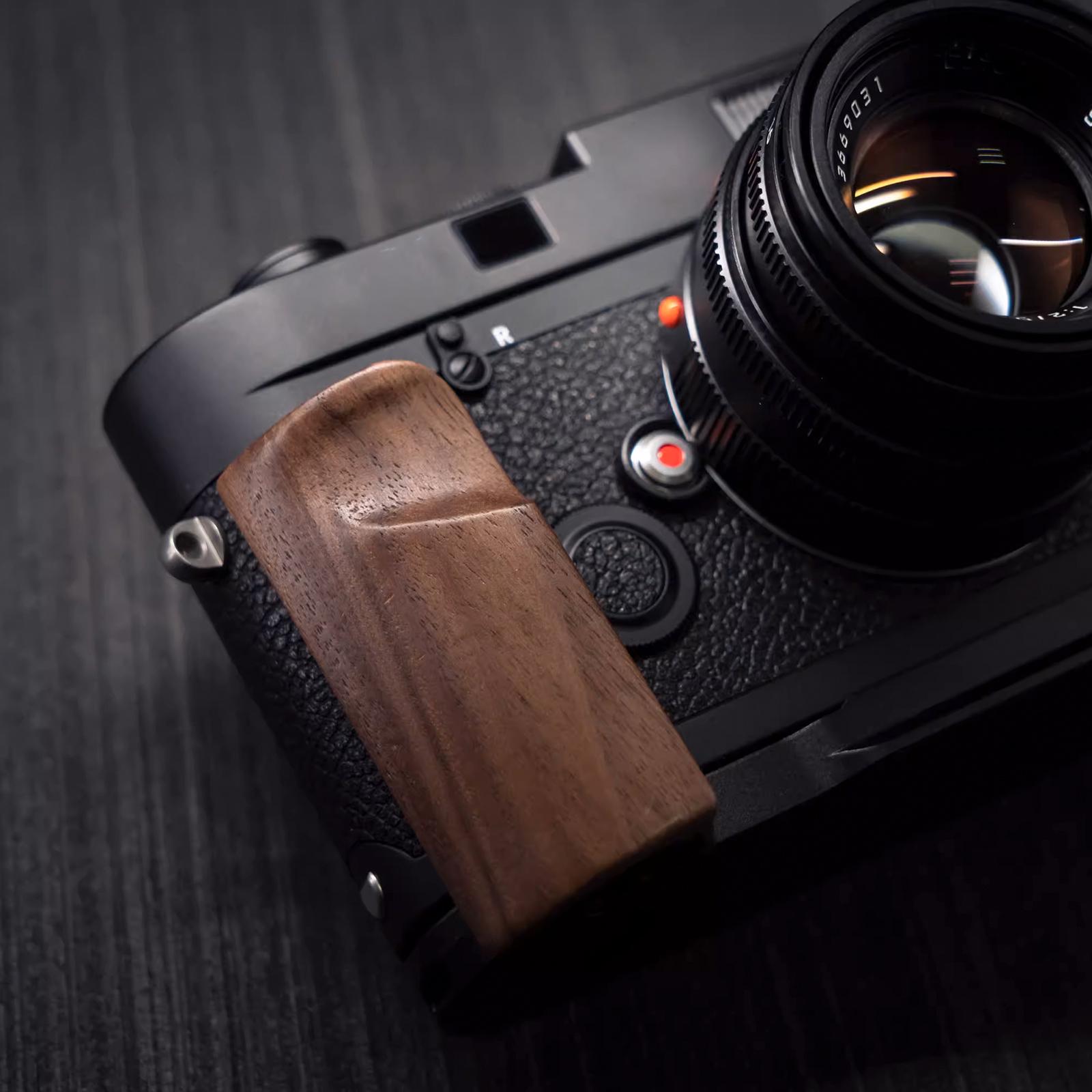 

New Wooden L Handgrip For Leica M2 M3 M4 M6 M7 M4P MP MD MD2 MA Camera with Aluminum Alloy base support Quick installation