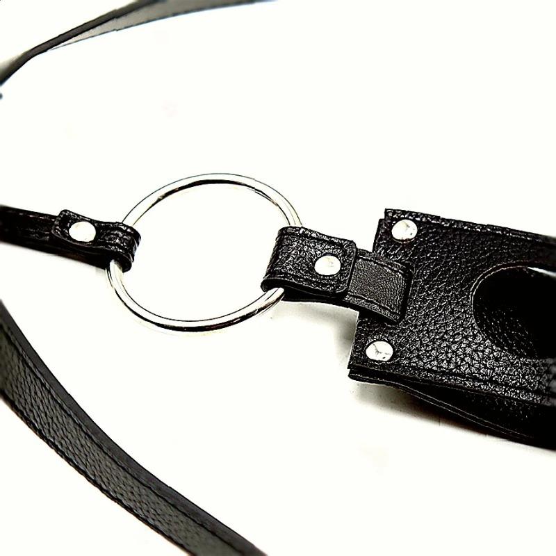 Male Underwear Sexual Sissy Panties Leather Fetish Men Chastity Belt Harness Sex Shop with Triple Belt Gift for Women Men