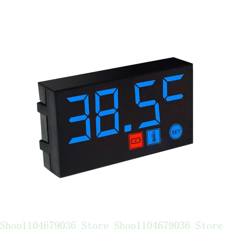 Multifunction Voltimetro Digital Time Clock Thermometer Voltmeter DC12V LED Display for Motorbike Boats Car