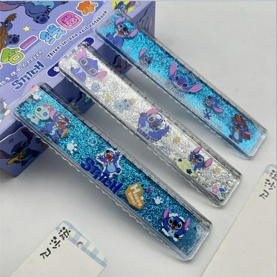 Super Mario Glitter Ruler - Cute 20cm Student Stationery 20cm
