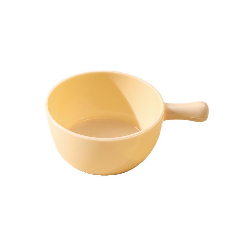 Mini Seasoning Plate, Household Small Sauce Plate, Plastic Small Plate with Handle, Hot Pot Salad Seasoning Plate