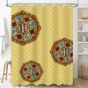 Elegant Green Floral Shower Curtain Bathroom Decoration for Home Decorate 3D Print Waterproof Fabric Shower Curtain Modern Bathr