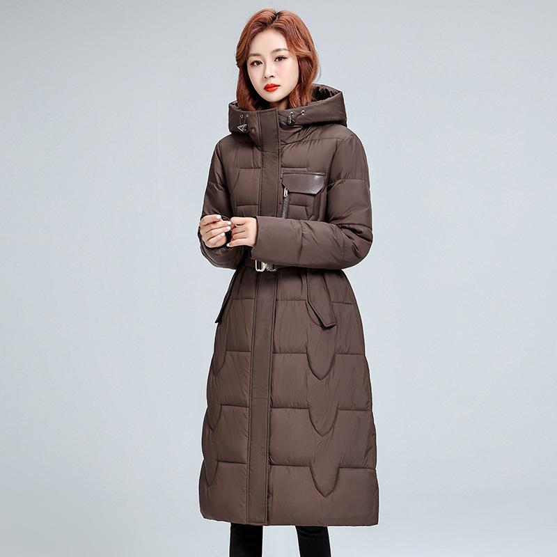 

Ветрозащитная легкая пушистая теплая холодостойкая свободная средней длины повседневная спортивная куртка из высококачественной ткани, хлопковая куртка, пальто 4XL темно-коричневого