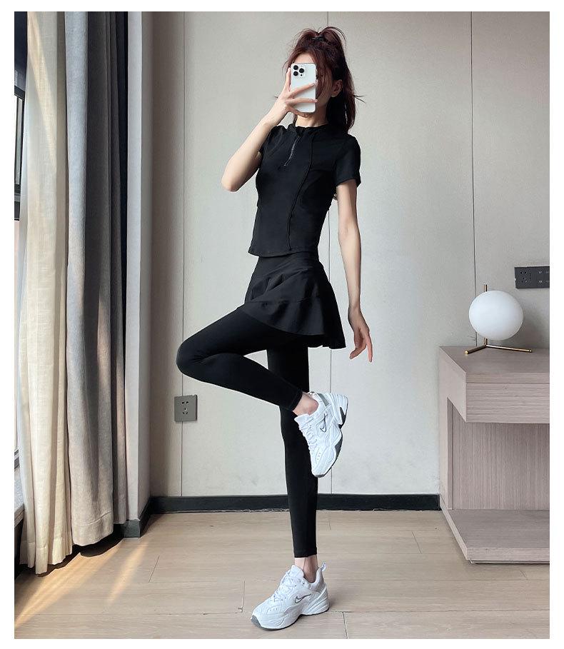 Women's Summer 2024 High-End Sportswear Set: Climbing, Running, Badminton, Yoga Skirt & Pants