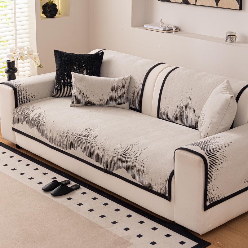 

новый чехол для дивана нескользящий легкая роскошь высококлассное диванное полотенце прямой ряд трехместный чехол для подушки универсальный для всех сезонов 70*70cm