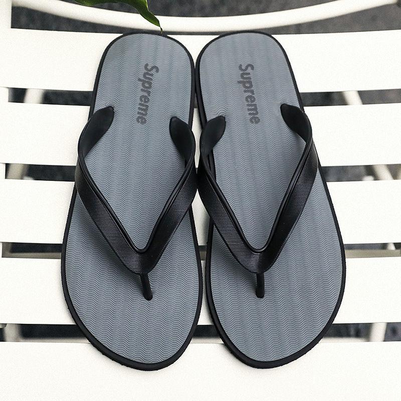 Slippers men's summer home bathroom non-slip flip-flops men's outdoor wear trend versatile beach outdoor leisure sandals