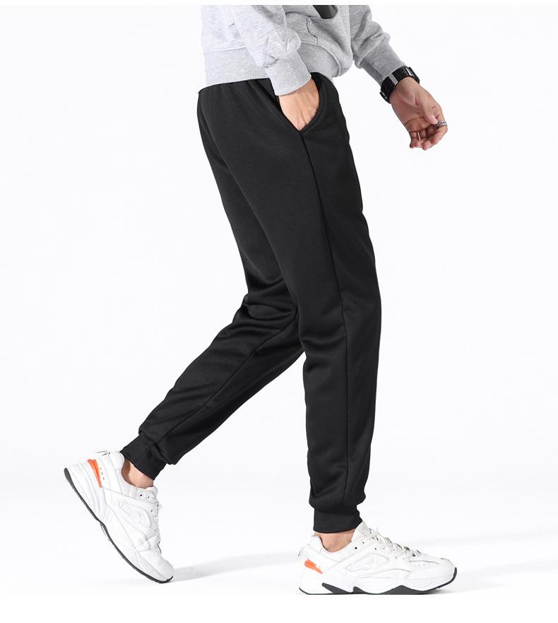 Men's Youth Winter Lambskin Sweatpants: Trendy Loose-Fit, Plus Velvet Thickened, Cuffed Casual Sports Pants