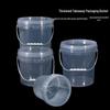 10L Transparent Plastic Storage Pail with Handle and Lid