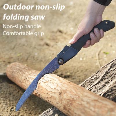 Outdoor Handsäge Scharfe Zähne Camping Rucksackwandern Wandern Mini Klappsäge Tragbar