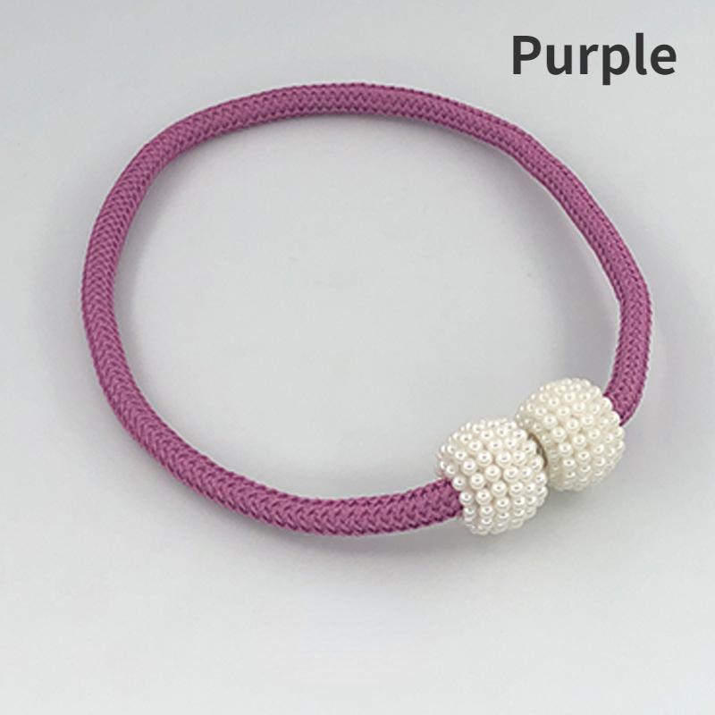 5pcs Magnetic Curtain Ties,Pearl Magnetic Buckle,Curtain Storage Binding Rope,High Strength Magnetic Curtain Buckle
