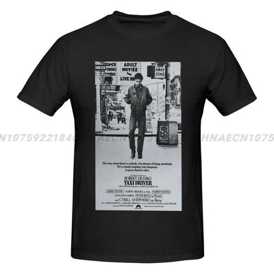 Ανδρικά T-Shirts Αφίσα Ο Οδηγός Ταξί Χιουμοριστικά Καθαρό Βαμβακερά T-Shirts Κοντομάνικα T-Shirts Robert De Niro Λαιμόκοψη Πρωτότυπα