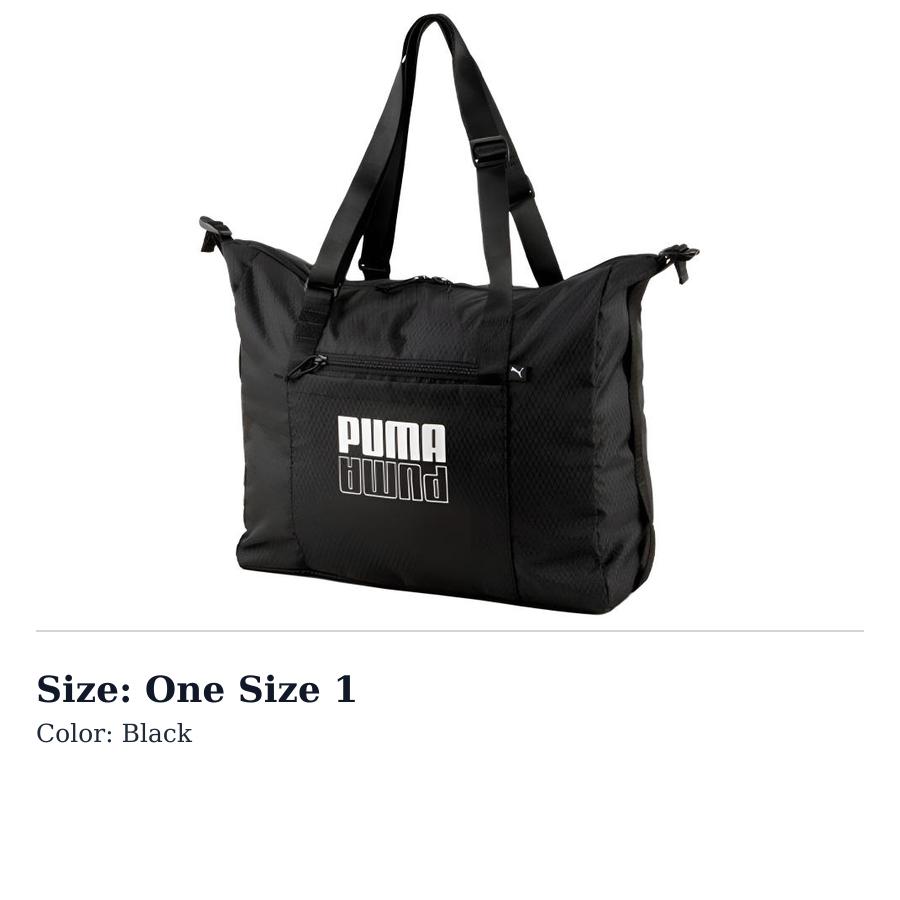 Puma Polyester Handbag, Shoulder Bag Unisex Black 078322-01