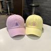 Streetwear Baseball Cap With Heart Bear Embroidery For Summer Sun Protection