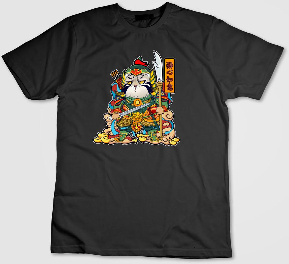 

Cartoon Japanese Funny Cat Figure, Short Sleeve T Shirt Men / Woman G525 S