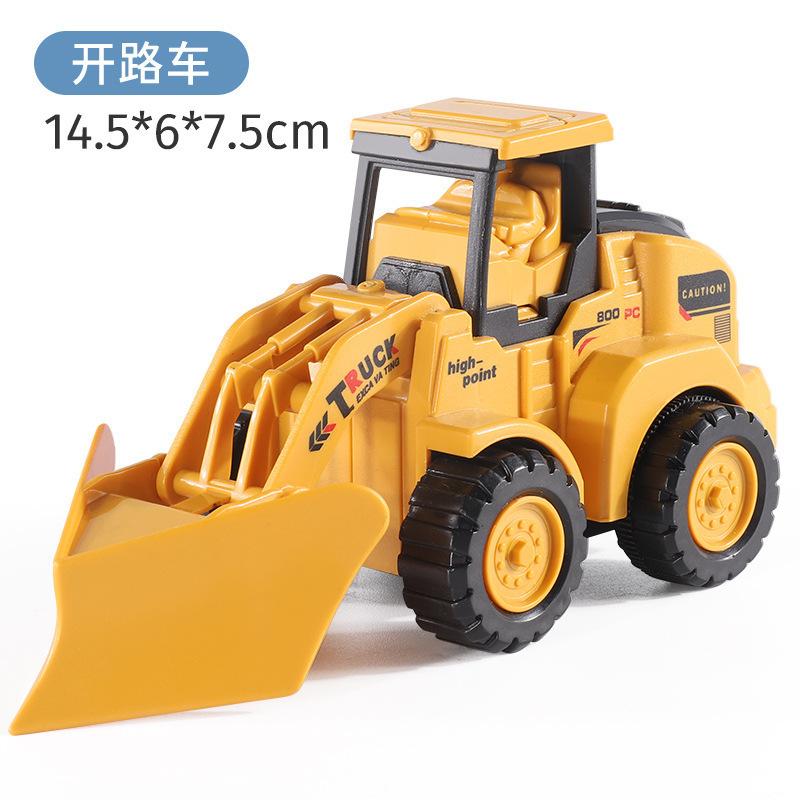 

Детский игрушечный дорожный каток, инженерная машина, крупногабаритный литой кран, экскаватор, бульдозер, погрузчик, подарок для мальчика селективный желтый