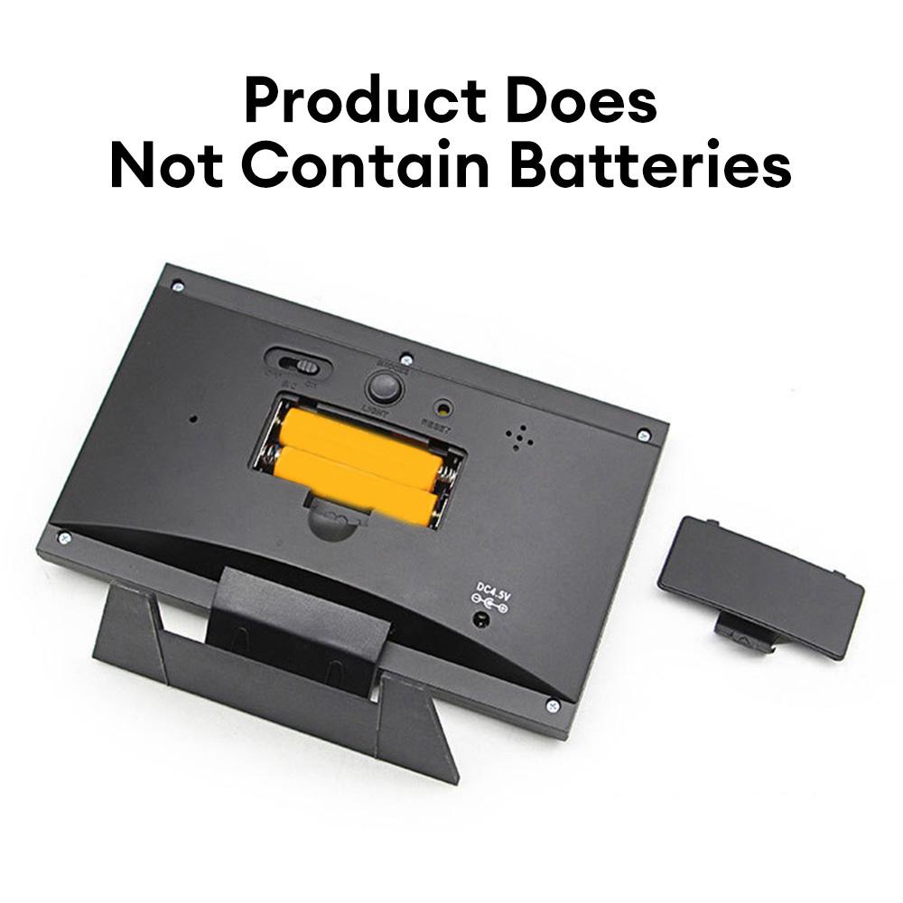 Ceas deşteptător digital Staţie meteo multifuncţională Ora Temperatură Umiditate Afişaj Ceas cu control sunet pentru interior exterior