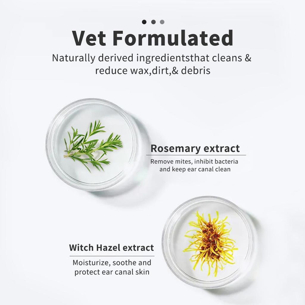 180ml Köpek & Kulak & Parmak Mendilleri Parmak Koruyucuları, Kalınlaştırılmış Kulak & Parmak Koruyucuları, Doğal Yatıştırıcı Kulak Temizleyici, Kulak Kirini Temizlemede Etkili (50 adet)