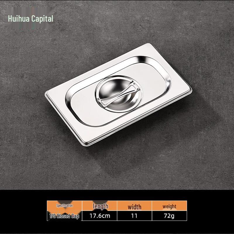 HUIHUADU Stainless Steel Rectangular Food Pans & Lids