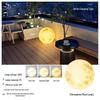 Outdoor Solar & Rechargeable Moon Floor Lamp