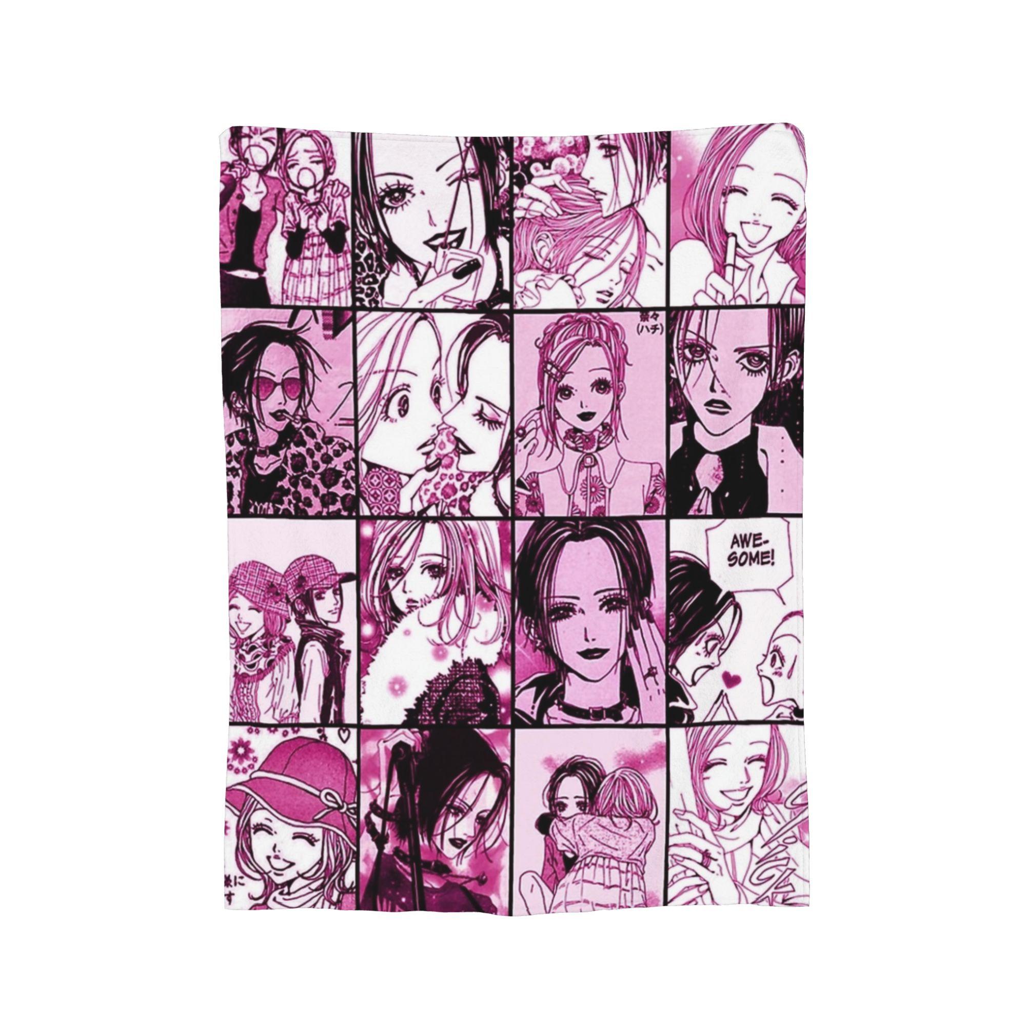 

Nana x Hachi Nana Osaki Anime Blankets Velvet Printed Multi-function Ultra-Soft Throw Blanket for Home Outdoor Bedding Throws 30x40in
