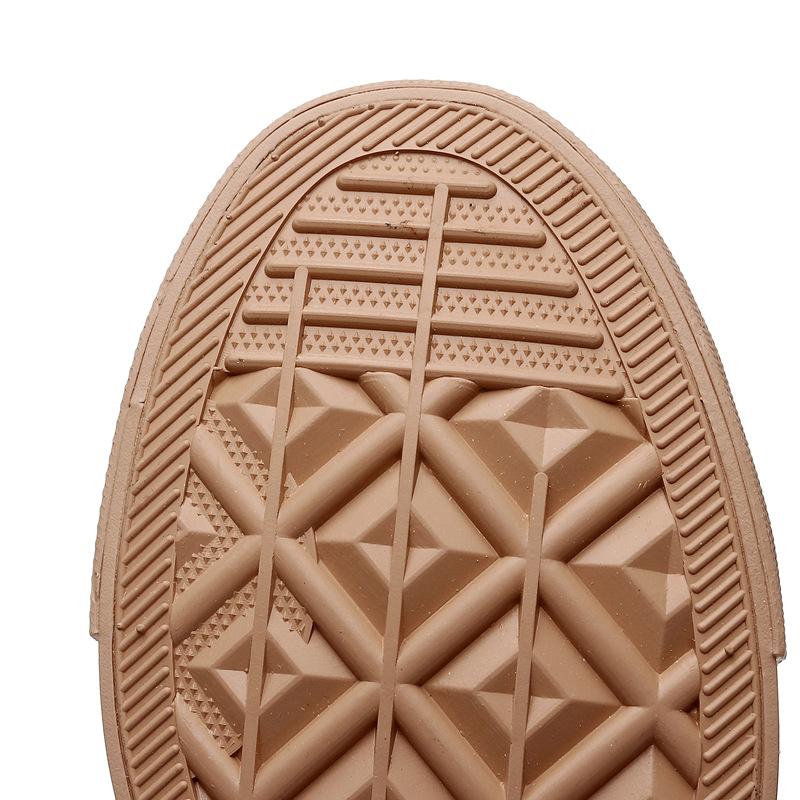 Nuove Scarpe di Tela Color Tè al Latte Casual Coreane Classiche con Lacci Scarpe di Stoffa Uomo Donna Coppia Suola in Gomma Scarpe Vulcanizzate Sneakers