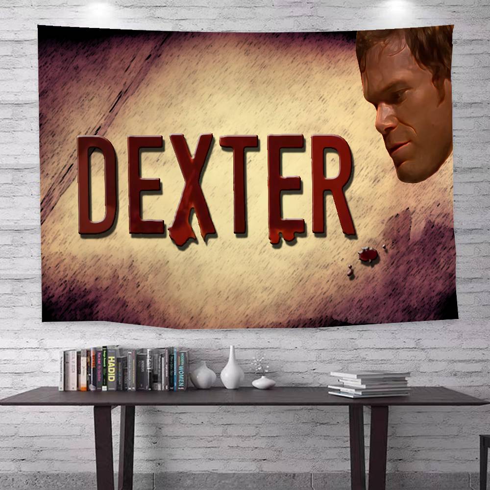 Horror TV Show Dexter Anime Tapestry Hanging Tarot Hippie Wall Rugs Dorm Home Decor