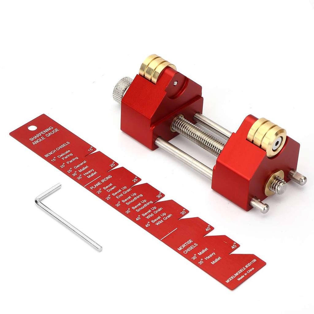 Mohoo Sharpening System Honing Guide Sharpening Holder Angle Fixture Angle Gauge for Woodworking Chisel