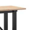 Coffee Table with O Shaped Frame 160 x 40 x 45 cm Solid Pine Wood & Steel